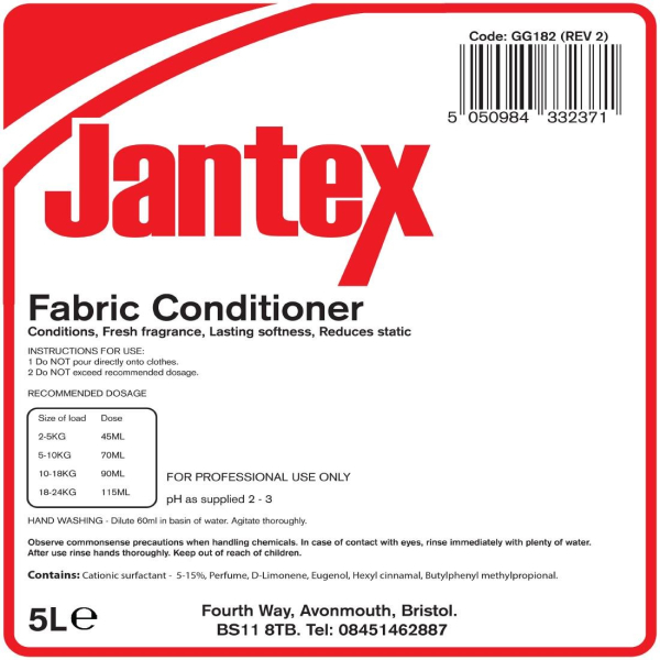 Jantex Fabric Conditioner GG182