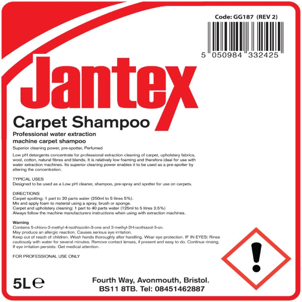 Jantex Carpet Shampoo GG187