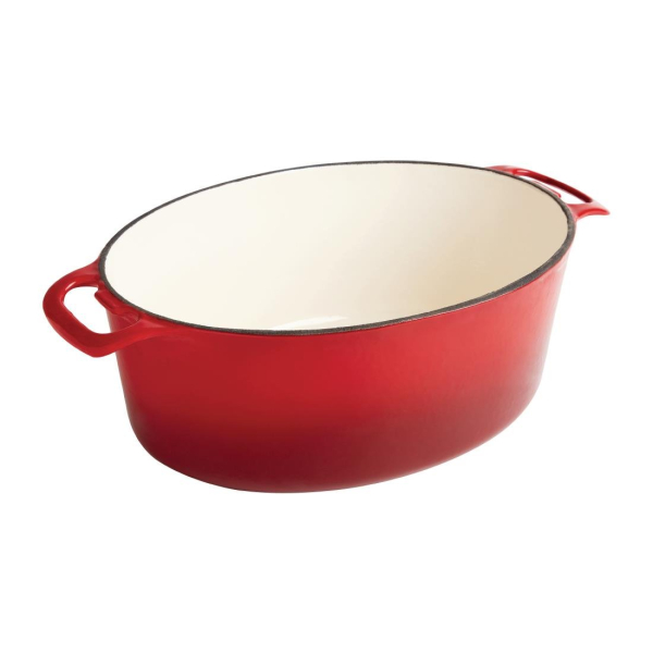 Vogue Red Oval Casserole Dish 5 Litre GH313