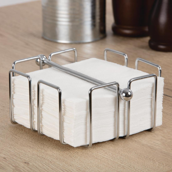 Olympia Cocktail Napkin Holder with Weight 140 x 140mm GH407