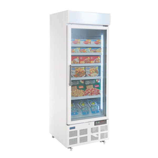 Polar GH506 Display Freezer with Light Box 412 Litre