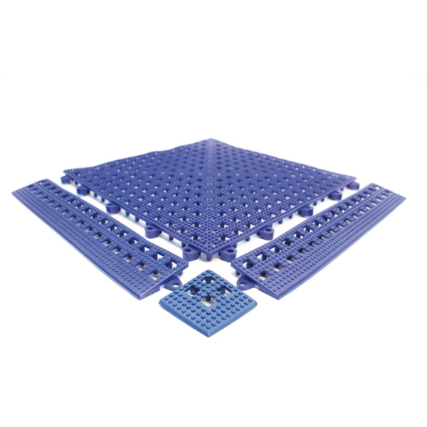 Coba Blue Female Edge Flexi-Deck Tiles GH601