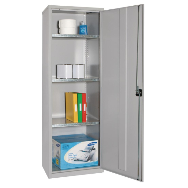 Storage Locker Grey 3 Shelves Grey GJ782