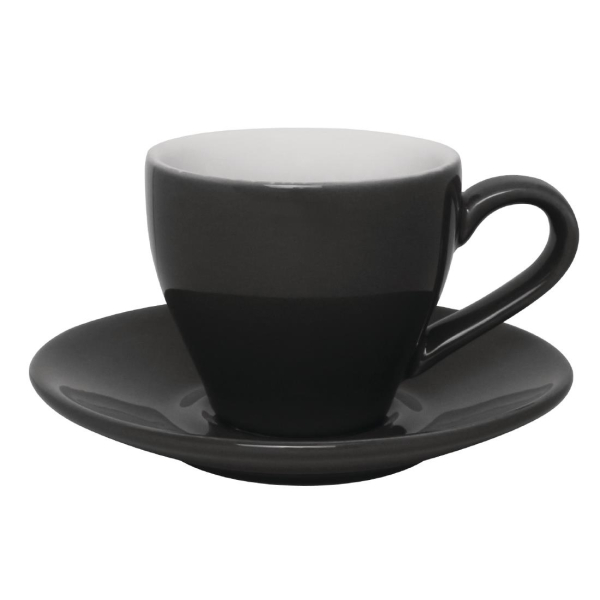 Olympia Cafe Espresso Cups Charcoal 100ml 3.5oz GK072