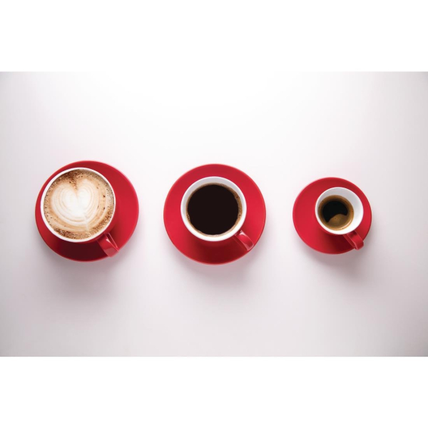 Olympia Cafe Coffee Cups Red 228ml 8oz GK073