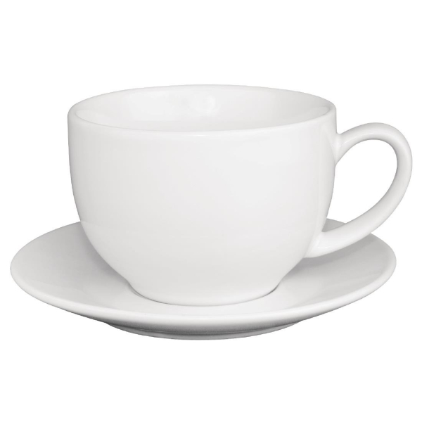 Olympia Cafe Cappuccino Cups White 340ml 12oz GK077