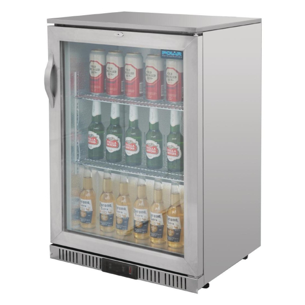 Polar GL007 Back Bar Cooler with Hinged Door Stainless Steel 138 Litre