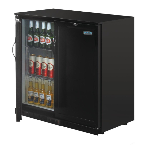 Polar GL016 Back Bar Cooler with Solid Doors 208 Litre