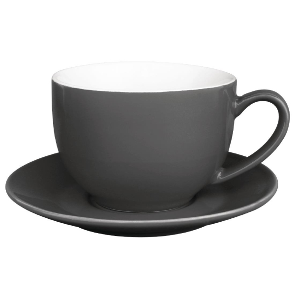 Olympia Cafe Saucers Charcoal GL049