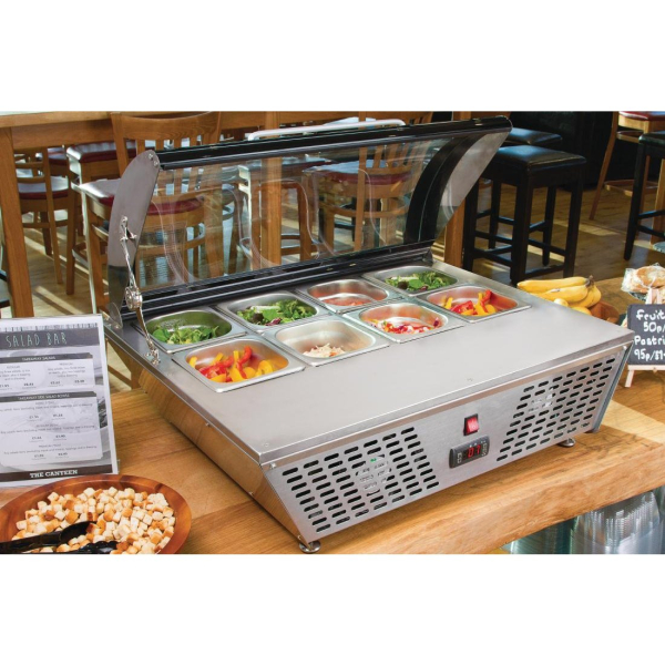 Polar Refrigerated Countertop Servery with Chopping board GL178
