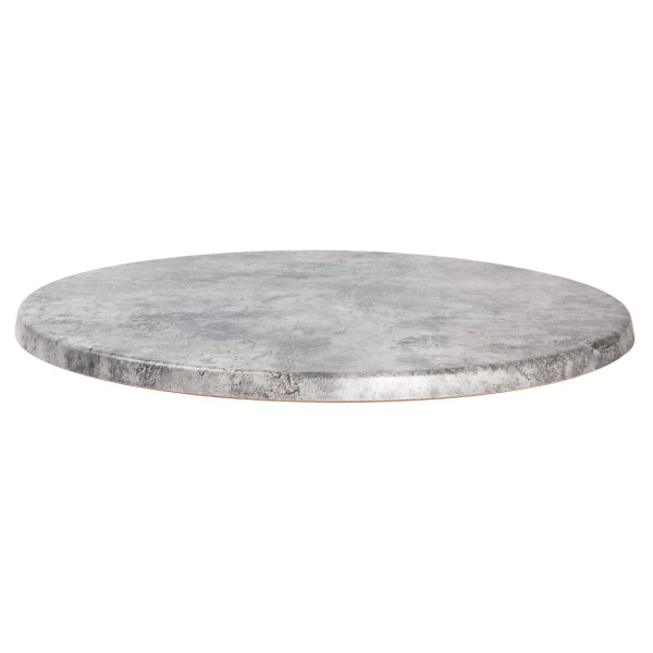 Werzalit Round Table Top Concrete 800mm GM421