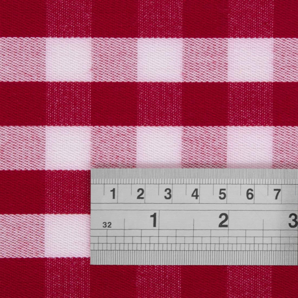 Gingham Polyester Napkins Red Check HB580