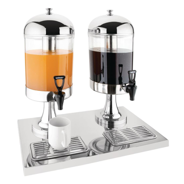 Olympia Double Juice Dispenser with Drip Tray J184
