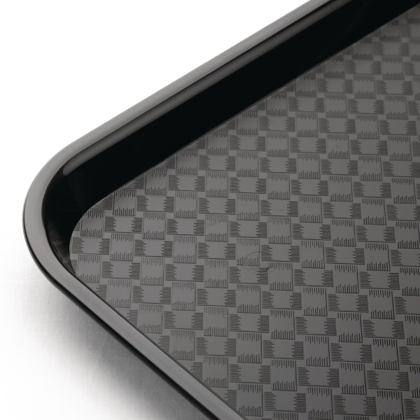 Kristallon Large Polypropylene Fast Food Tray Black 450mm P507