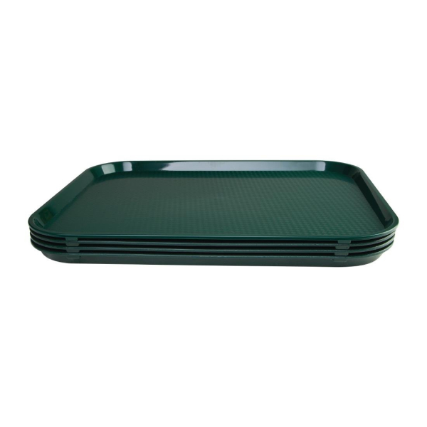 Kristallon Large Polypropylene Fast Food Tray Green 450mm P511
