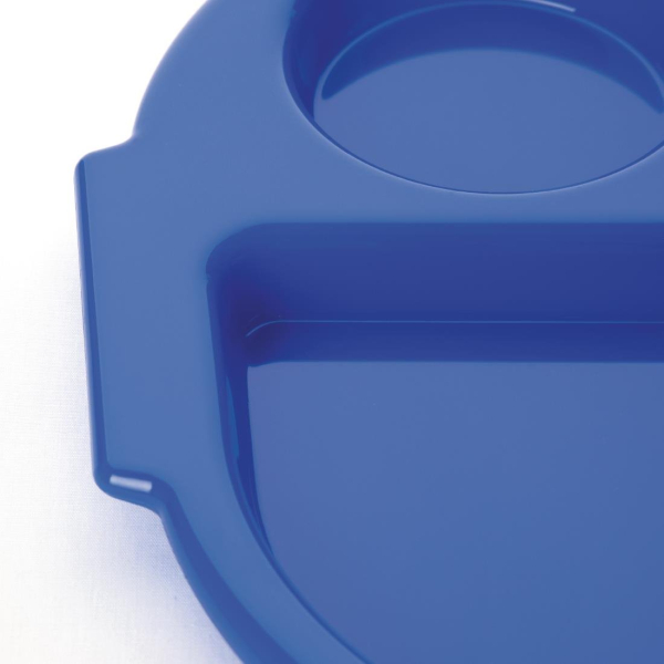 Kristallon Large Polycarbonate Compartment Food Trays Blue 375mm U038