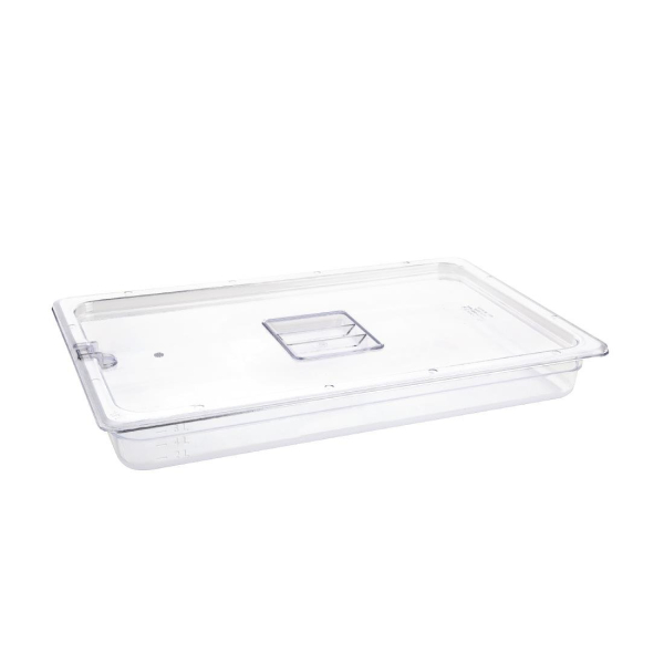 Vogue Polycarbonate 1/1 Gastronorm Container 65mm Clear U224