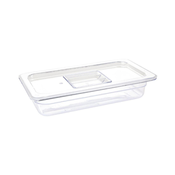 Vogue Polycarbonate 1/3 Gastronorm Container 65mm Clear U232