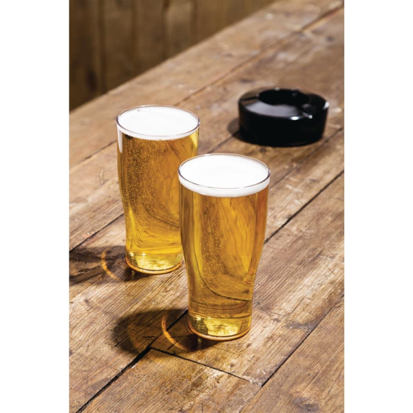 BBP Polycarbonate Nucleated Pint Glasses CE Marked U403