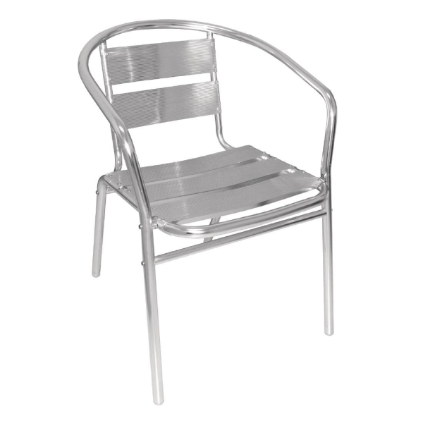 Bolero Aluminium Stacking Chairs (Pack of 4) U419