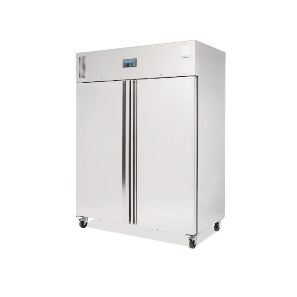 Polar U635 Heavy Duty Double Door Freezer Stainless Steel 1300 Litre