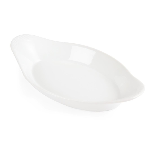 Olympia Whiteware Oval Eared Dishes 229x 127mm W427