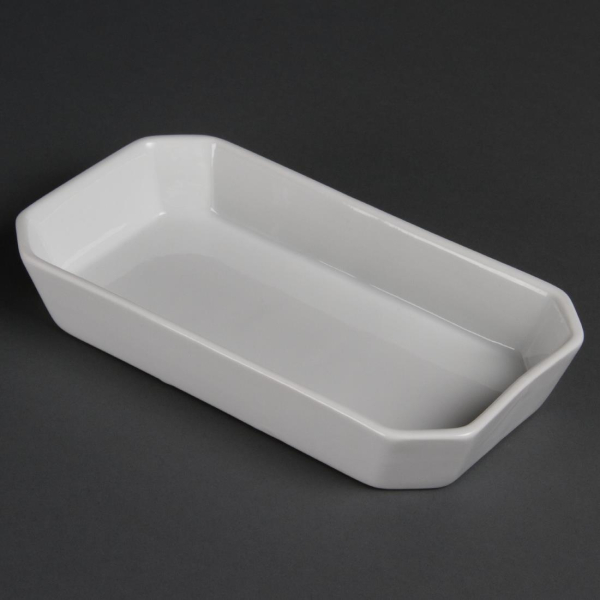 Olympia Whiteware Oblong Hors d'Oeuvre Dishes 235x 122mm W438
