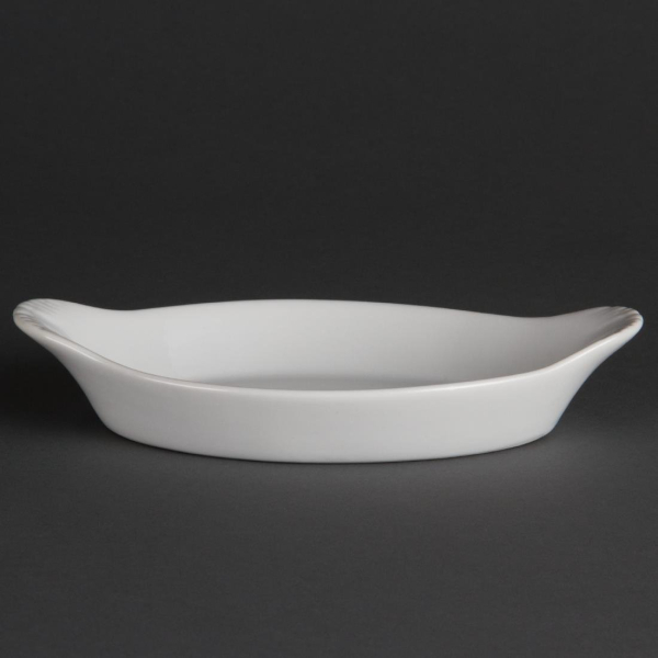 Olympia Whiteware Oval Eared Dishes 204mm W441