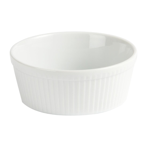 Olympia Whiteware Souffle Dishes 128mm W446