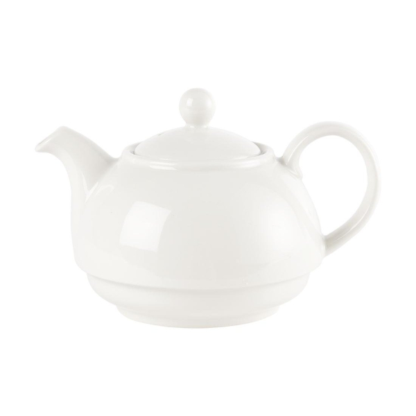 Churchill Plain Whiteware Teapots 370ml W905