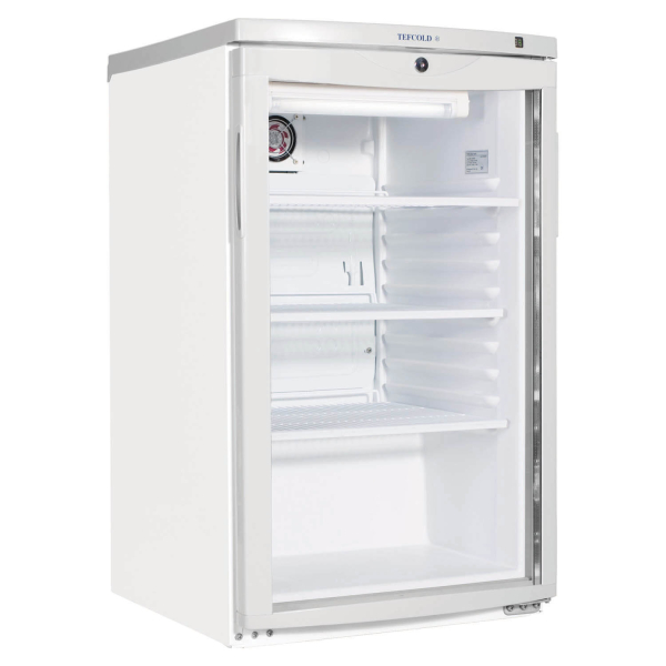 Tefcold BC145 Undercounter Chiller White Glass Door 503mm wide