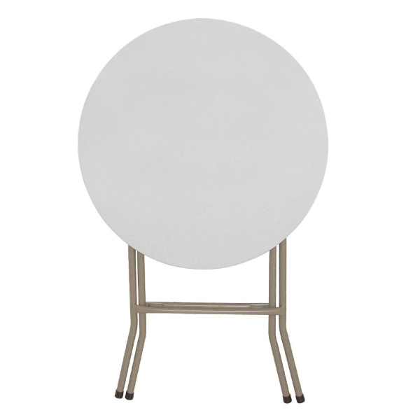 Borrello White Plastic Folding Table 600mm 2ft - 2FT-DIA