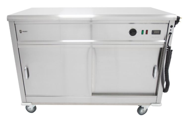 Parry Mobile Hot Cupboard with Flat Top MSF12