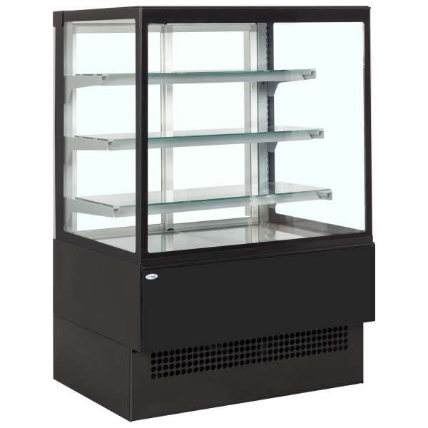 Interlevin Italia Range EVOK1802 Patisserie Display Cabinet Black 1800mm wide
