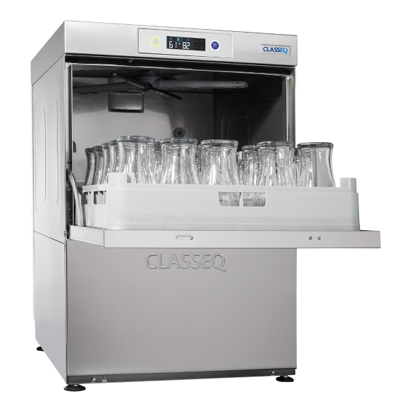 Classeq G500 Glasswasher. 750 Glasses Per Hour (Gravity Drain only).