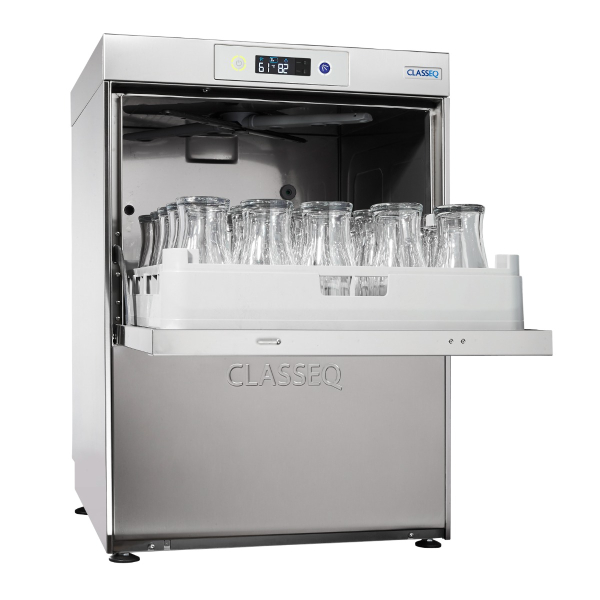 Classeq G500 Duo Glasswasher with Drain Pump. 1000 Pint Glasses Per Hour.