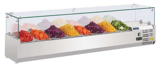 Polar Refrigerated Counter Top Servery Prep Unit  8x 1/4GN G610