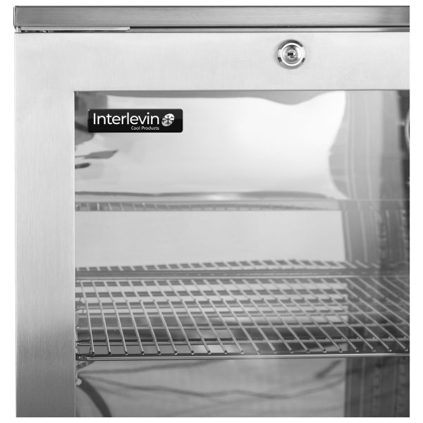 Interlevin GF20H SS Glass Froster/Sub Zero Cooler Stainless Steel, Glass 900mm wide