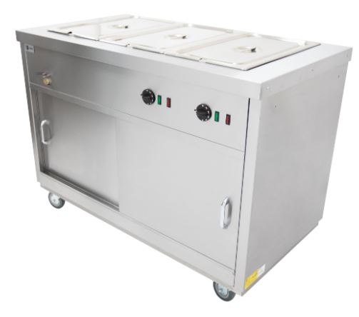 Parry Mobile Hot Cupboard with Bain Marie Top HOT15BM