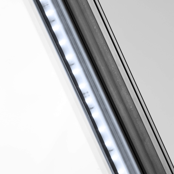 Interlevin LGC7500 Glass Door Merchandiser White Glass Door 2079mm wide