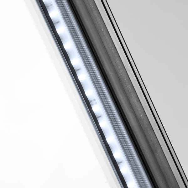 Interlevin LGF7500 Glass Door Display Freezer White Glass Door 2079mm wide