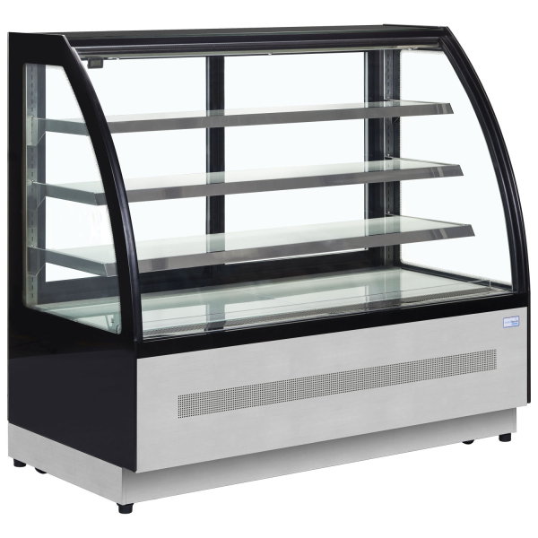 Interlevin LPD900C Chilled Display Cabinet Stainless Steel, Glass 905mm wide