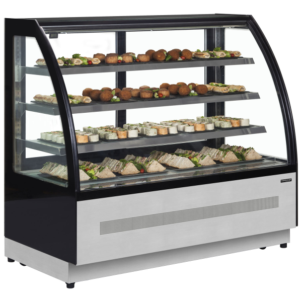 Interlevin LPD1500C Chilled Display Cabinet Stainless Steel, Glass 1505mm wide