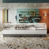 ISA MILLENNIUM LX16 Ventilated Scoop Ice Cream Display White, 16 Pan Scooping Freezer 1496mm wide