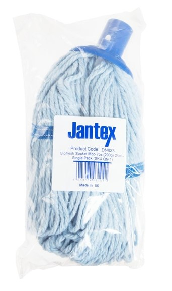 Jantex Bio Fresh Socket Mop Head Blue DN823