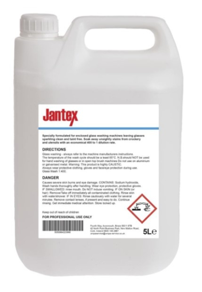 Jantex Glasswasher Detergent Concentrate 5Ltr CF978