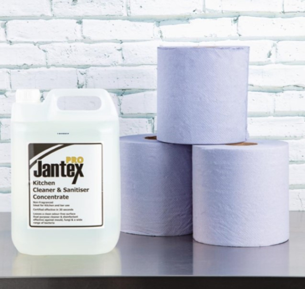 Jantex Centrefeed Blue Rolls 2ply 120m 6 Pack DL921