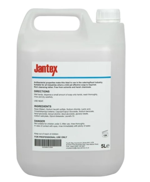 Jantex Anti Bacterial Hand Soap 5 Litre GC976
