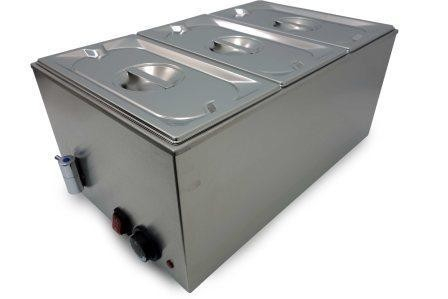 Modena TBM3 Bain Marie 3 X GN 1/3 150 mm Pans & Lids Included