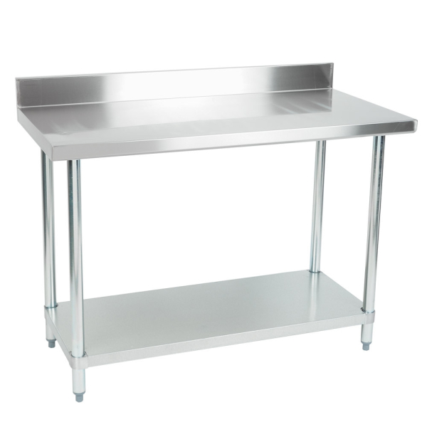 Modena WT1200-Ga Stainless Steel Wall Prep Bench Table - 1200w x 600d x 850h